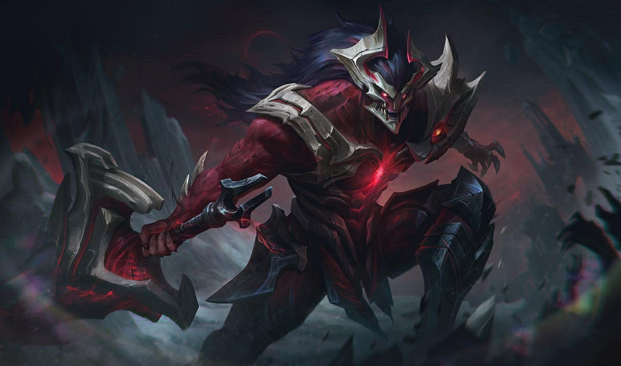 Visions of the Fallen Tryndamere splash art