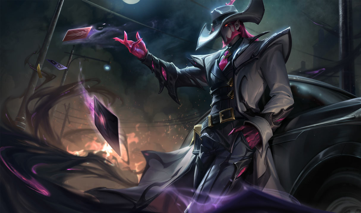 Crime City Nightmare Twisted Fate splash art