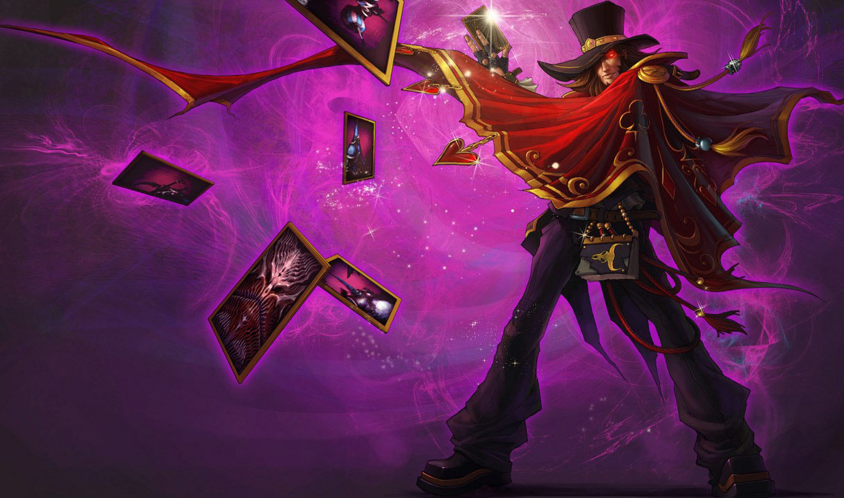 The Magnificent Twisted Fate splash art