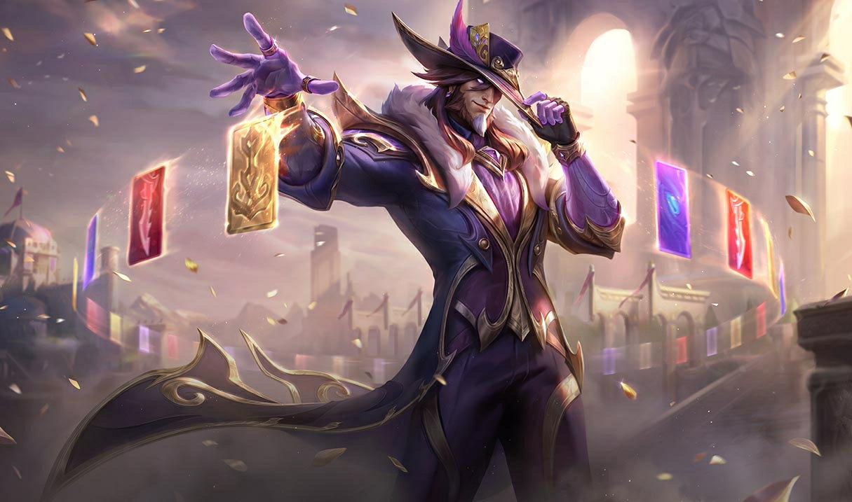 Victorious Twisted Fate splash art
