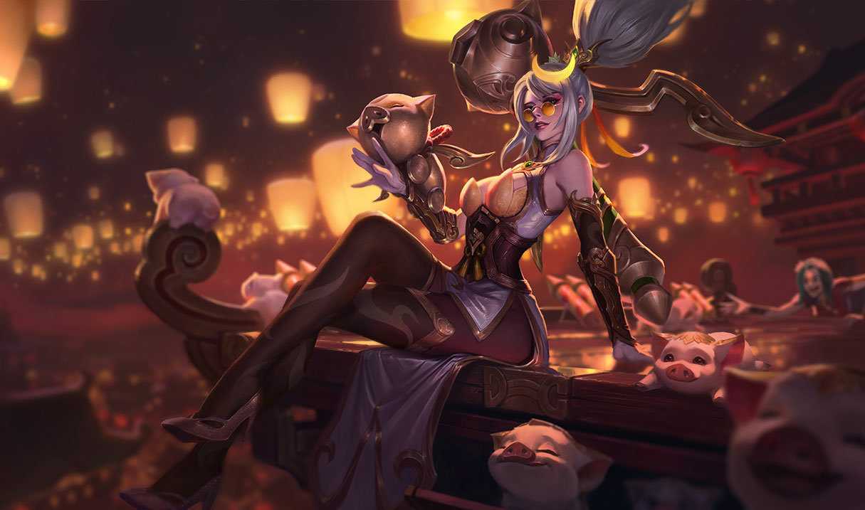 Prestige Firecracker Vayne (2022) splash art