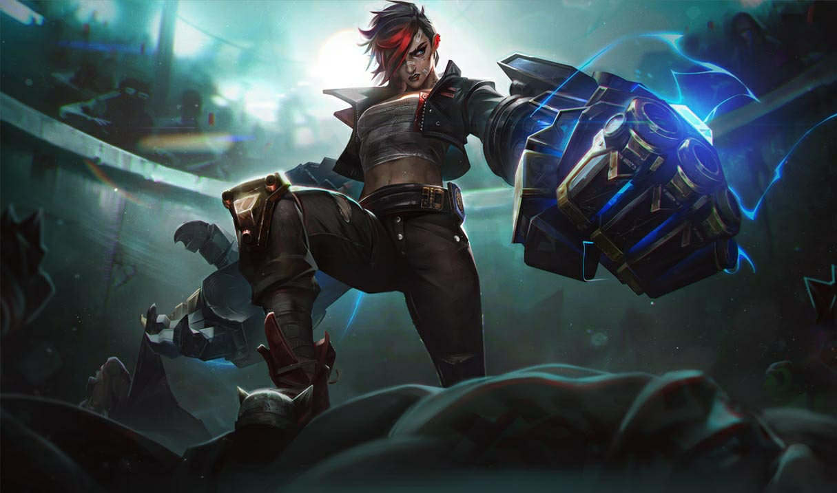 Arcane Brawler Vi splash art