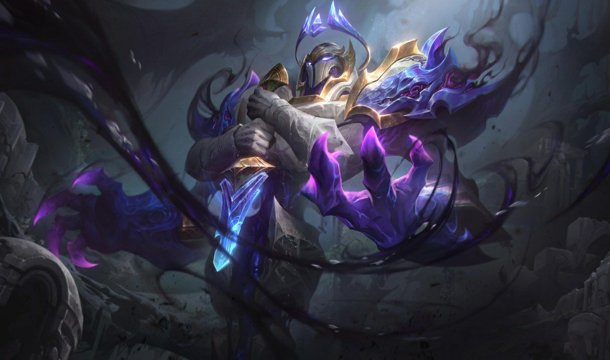 Corrupted Petricite Xerath splash art