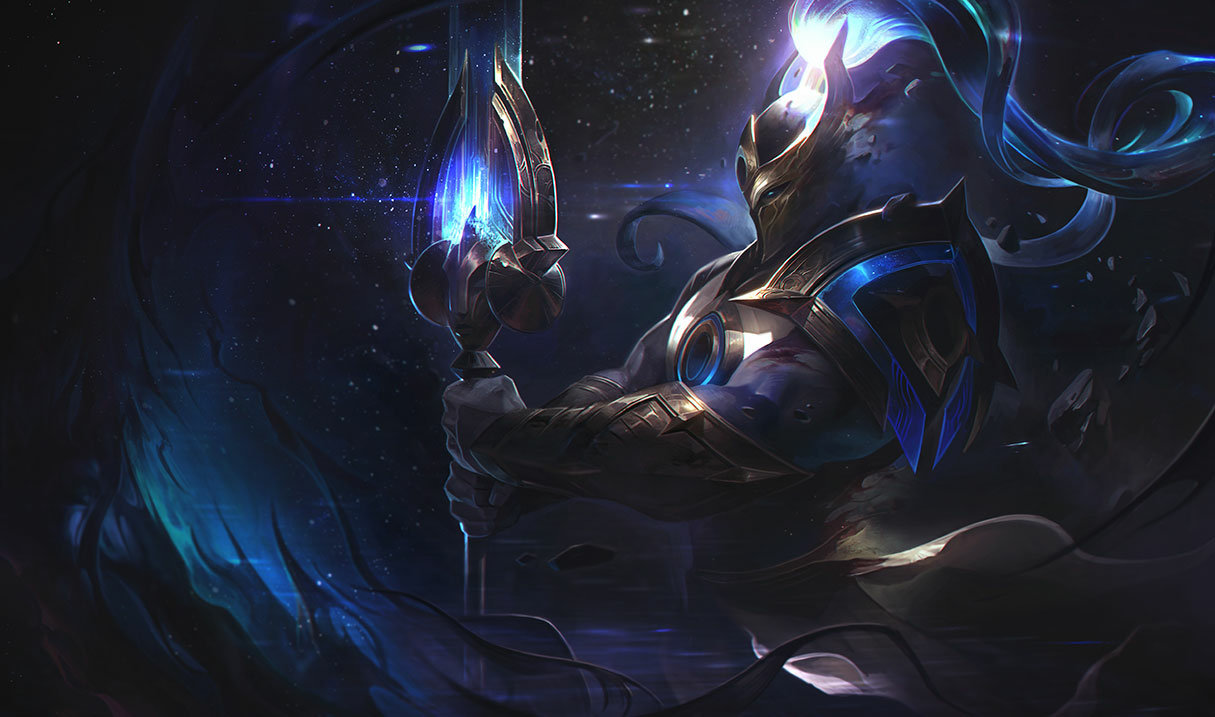 Cosmic Defender Xin Zhao splash art