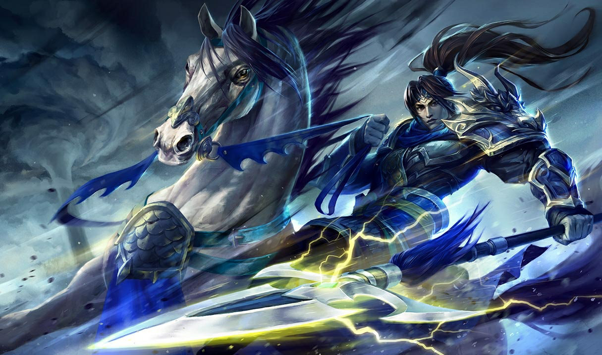 Warring Kingdoms Xin Zhao splash art
