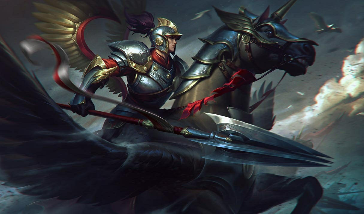 Winged Hussar Xin Zhao splash art