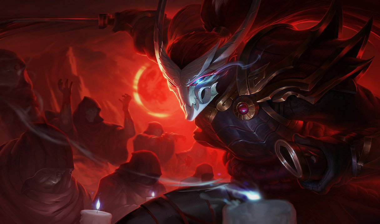 Blood Moon Yasuo splash art