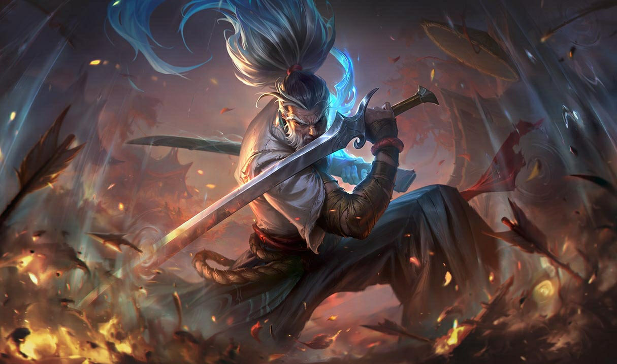 Foreseen Yasuo splash art