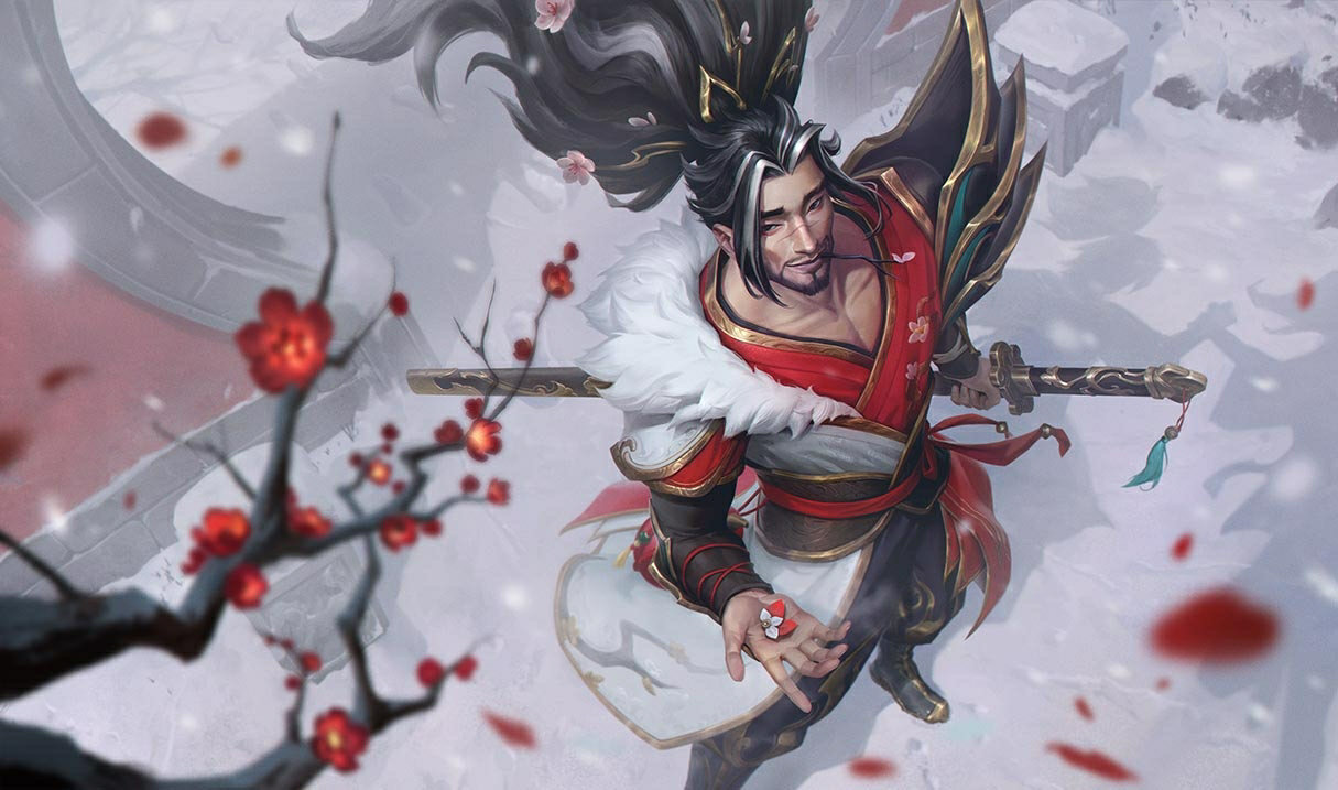 Petals of Spring Yasuo splash art