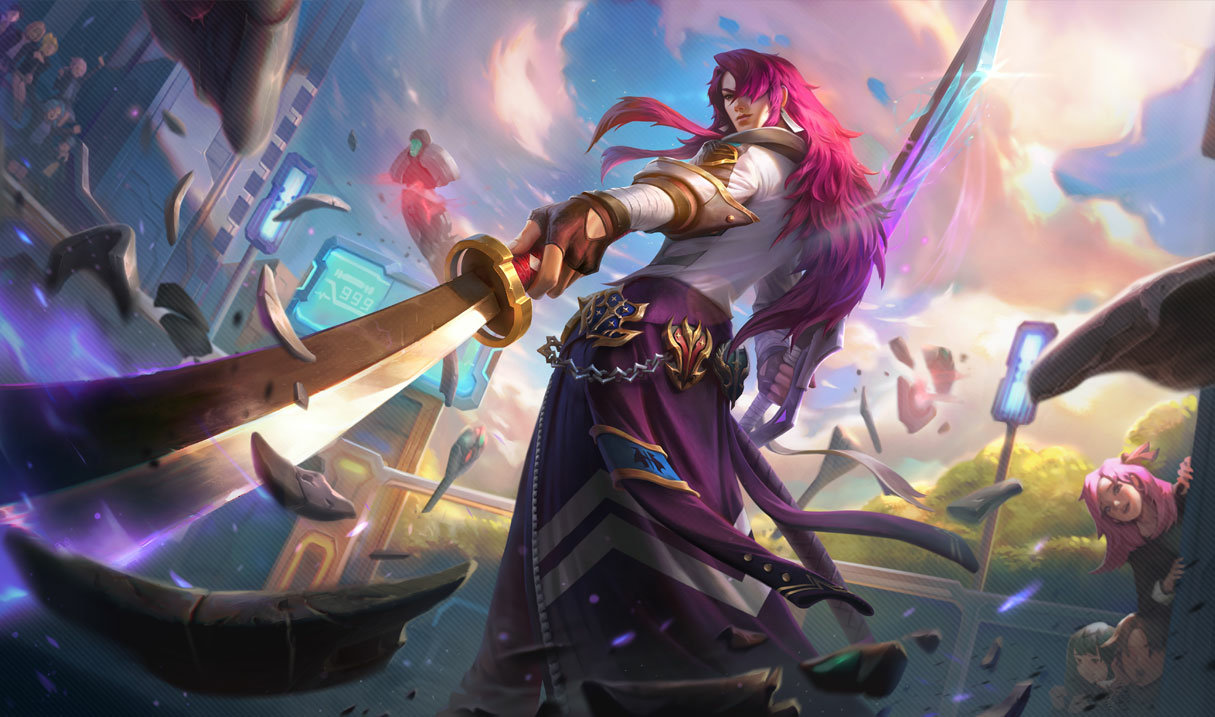 Battle Academia Yone splash art