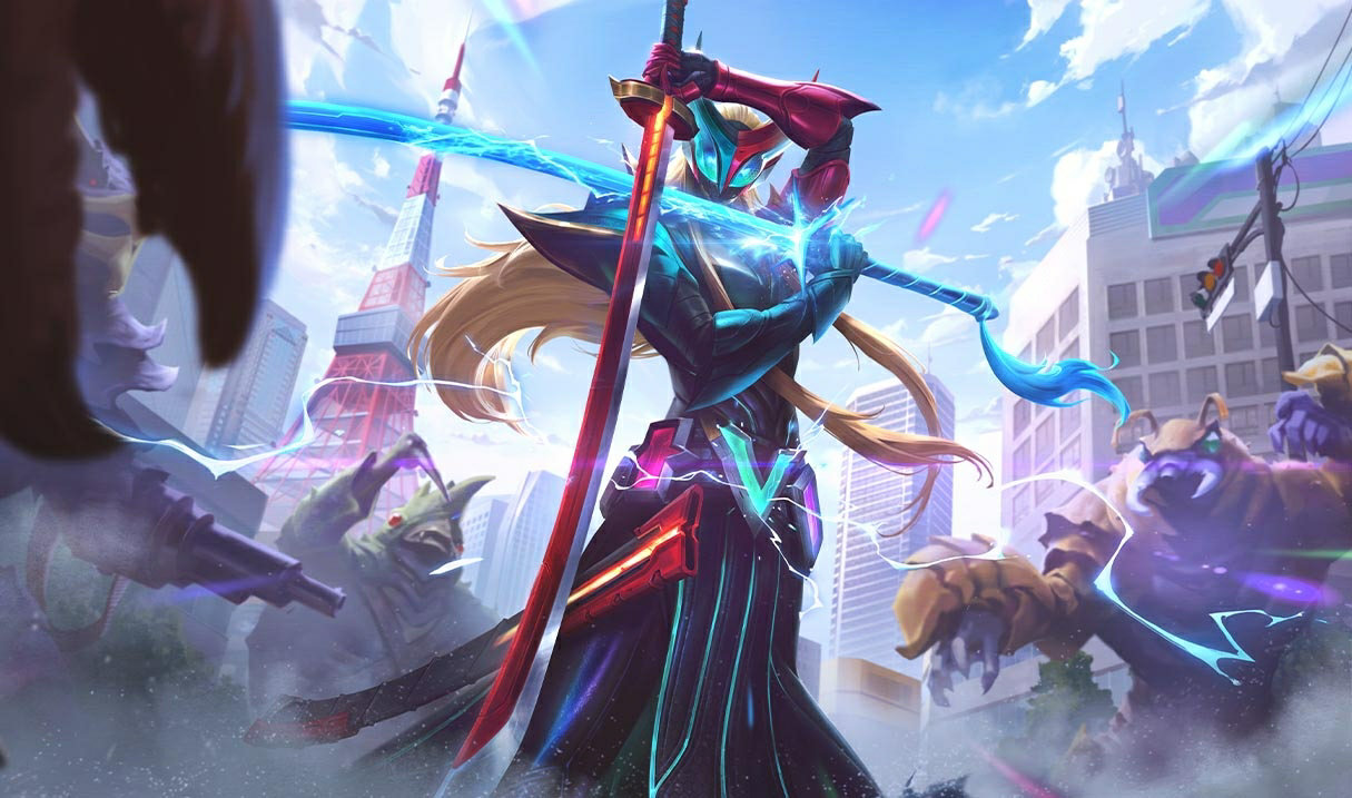 Masked Justice Yone splash art