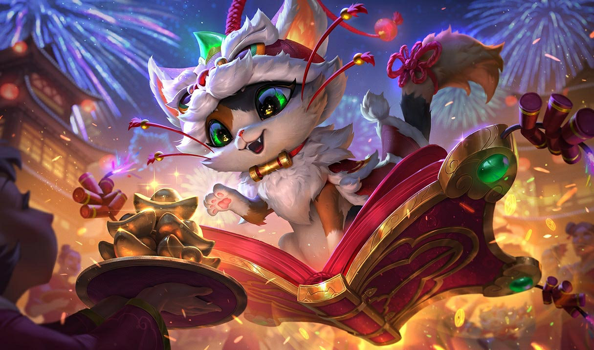 Firecracker Yuumi splash art