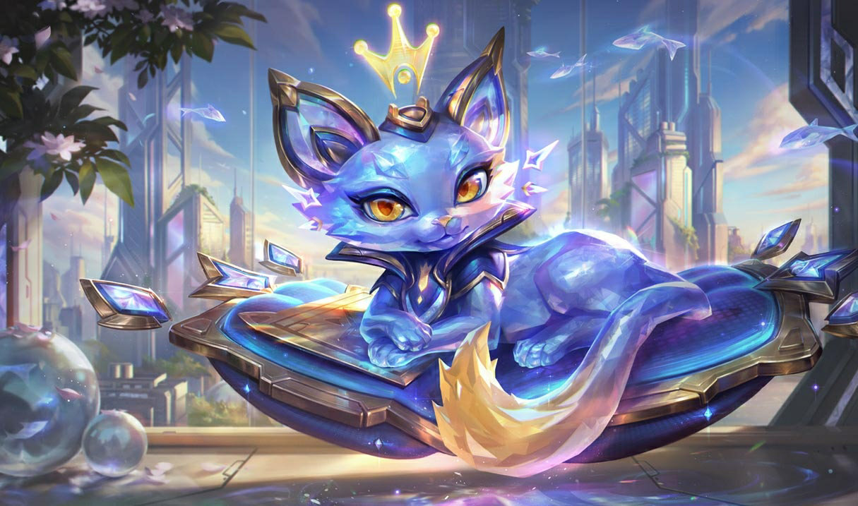 Prestige Cyber Cat Yuumi splash art