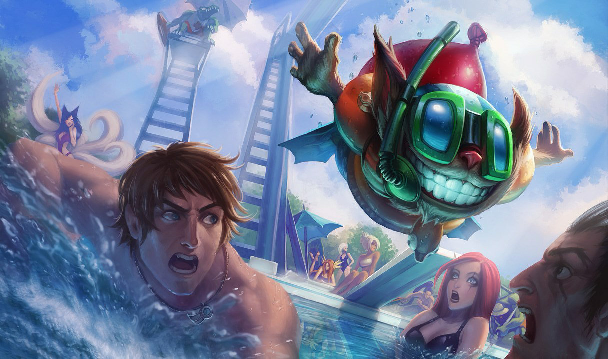 Pool Party Ziggs splash art