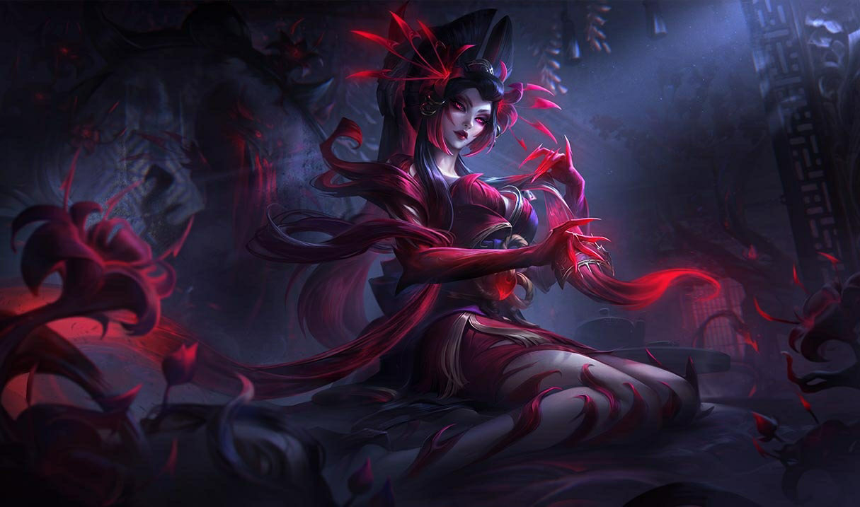 Blood Moon Zyra splash art