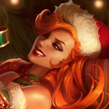 Candy Cane Miss Fortune — tile
